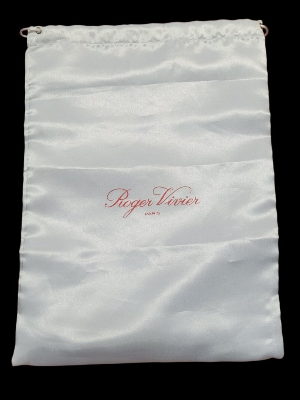 Roger Vivier Paris Dust Bag Empty Satin Drawstring Decorative Storage Travel - Picture 2 of 12